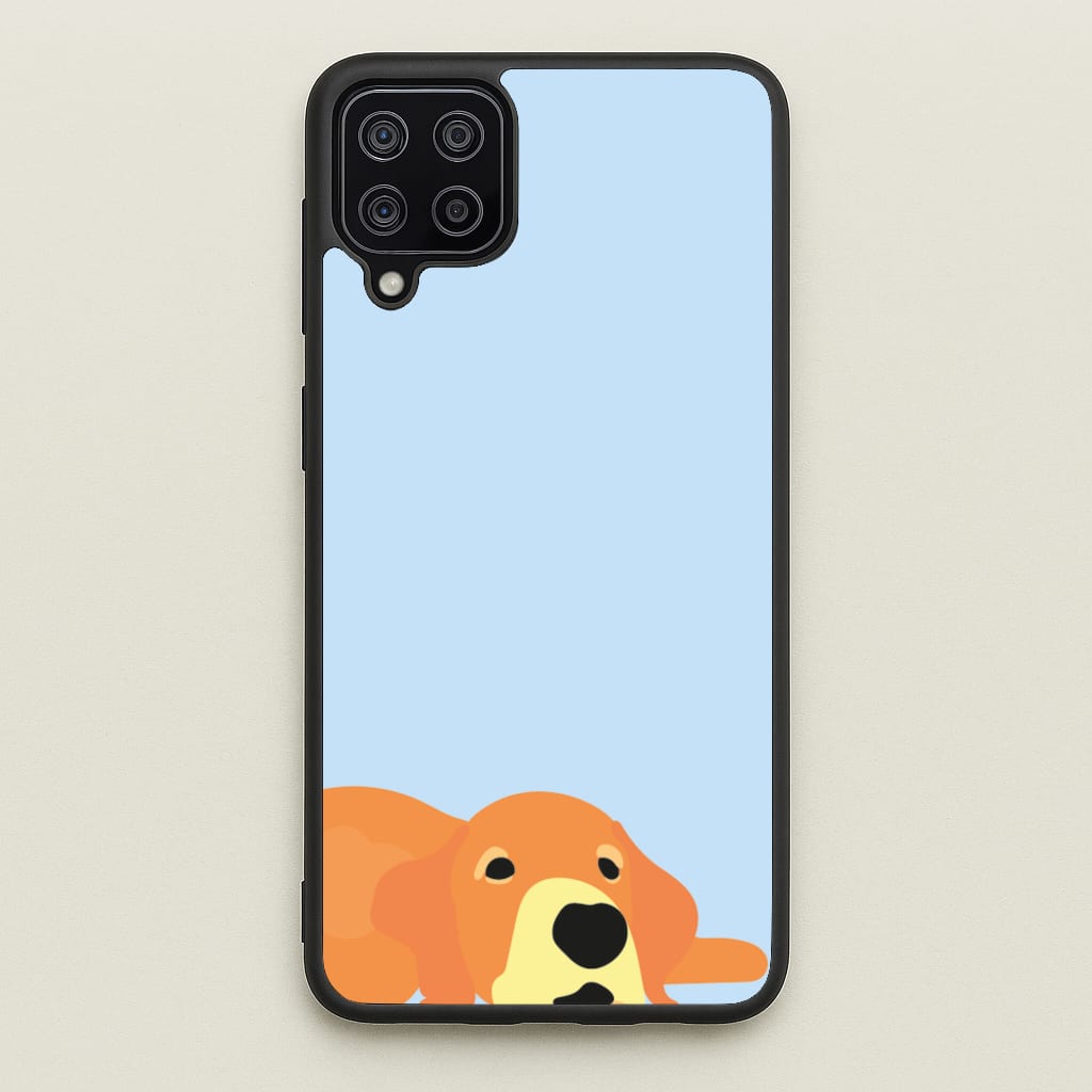 Laying and chilling - Dog Patterns - Dog Patterns Phone Case for Galaxy A12