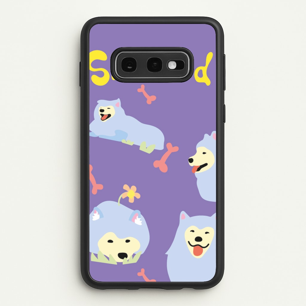Samoyed - Dog Patterns - Dog Patterns Phone Case for Galaxy S10e