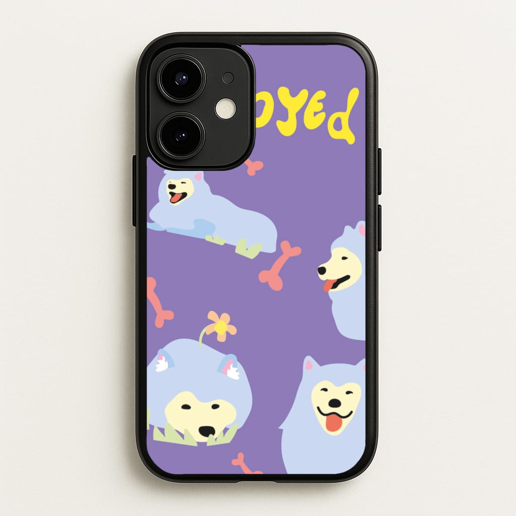 Samoyed - Dog Patterns - Dog Patterns Phone Case for iPhone 12 / 12 Pro