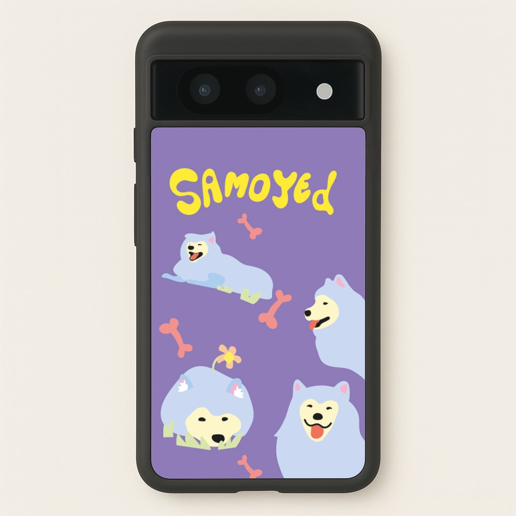 Samoyed - Dog Patterns - Dog Patterns Phone Case for Google Pixel 8a