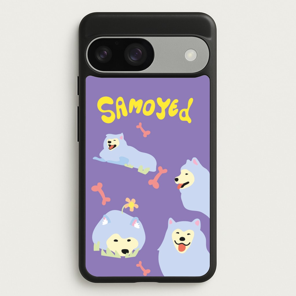 Samoyed - Dog Patterns - Dog Patterns Phone Case for Google Pixel 9 / 9 Pro