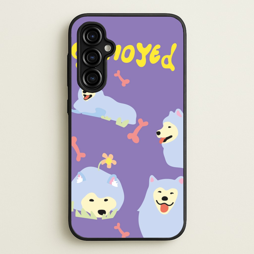 Samoyed - Dog Patterns - Dog Patterns Phone Case for Galaxy A54