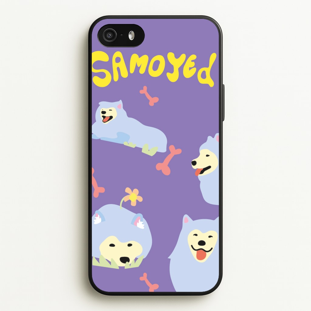 Samoyed - Dog Patterns - Dog Patterns Phone Case for iPhone 5 / 5s / SE 2016
