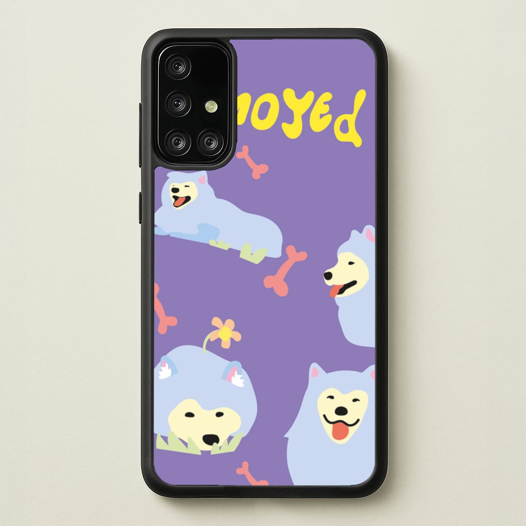 Samoyed - Dog Patterns - Dog Patterns Phone Case for Galaxy A71