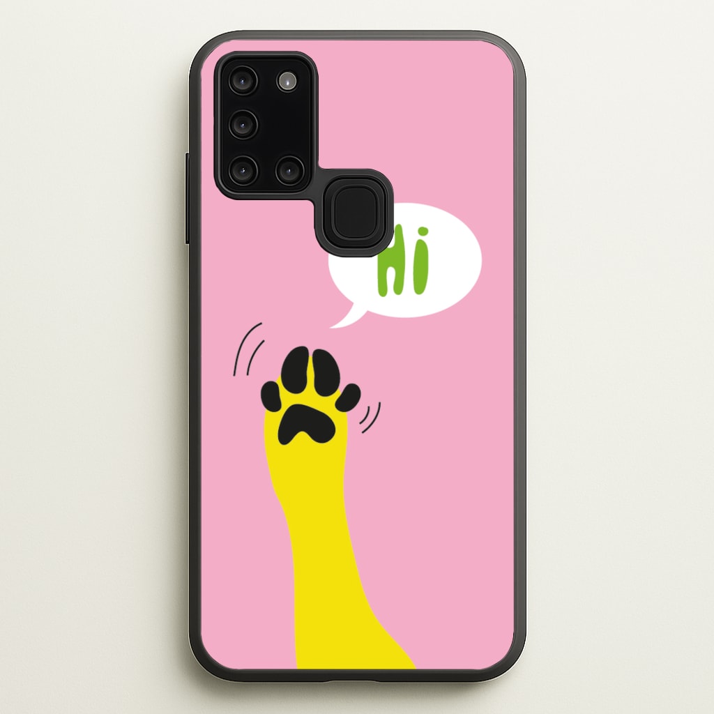 Hi - Dog Patterns - Dog Patterns Phone Case for Galaxy A21s