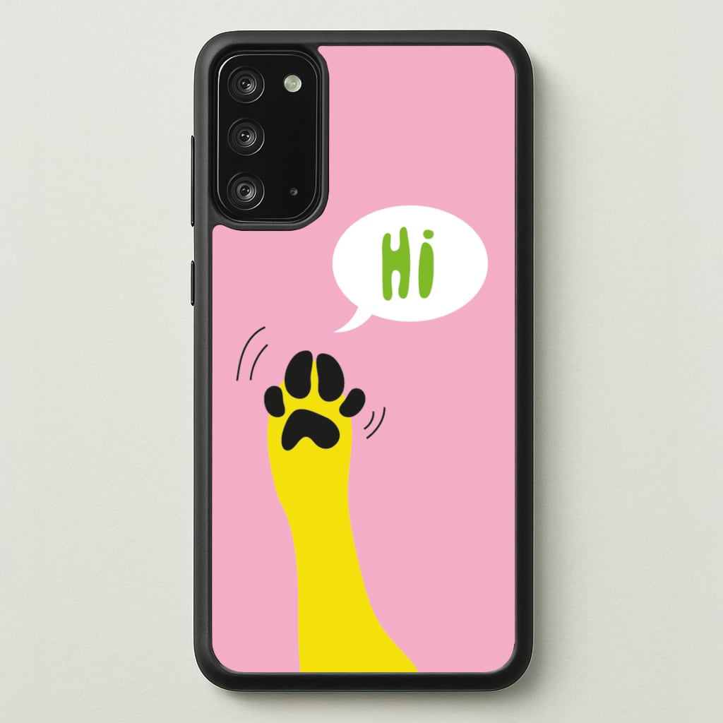 Hi - Dog Patterns - Dog Patterns Phone Case for Galaxy Note 20