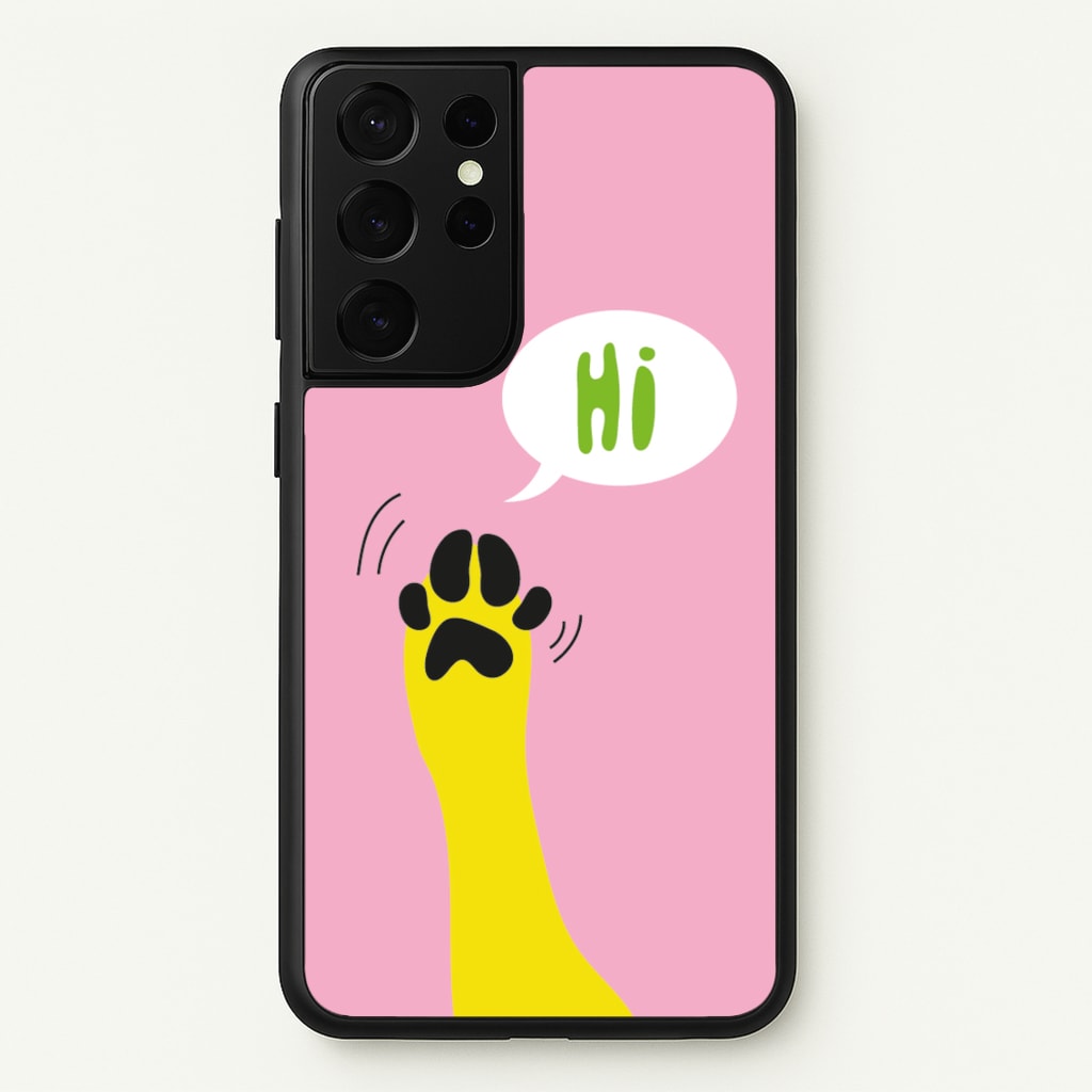 Hi - Dog Patterns - Dog Patterns Phone Case for Galaxy S21 Ultra