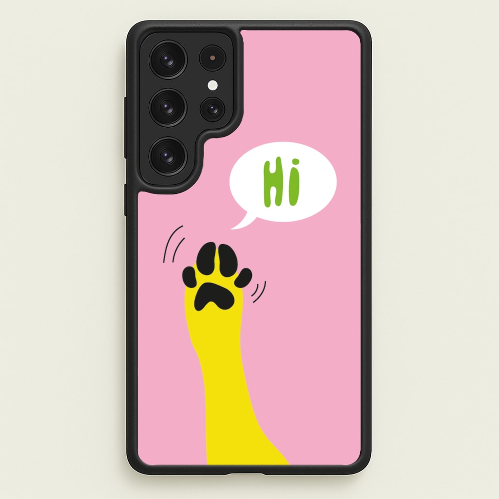 Hi - Dog Patterns - Dog Patterns Phone Case for Galaxy S22 Ultra