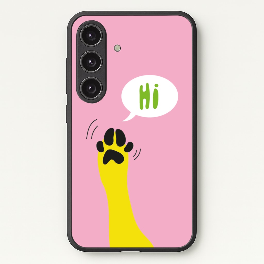 Hi - Dog Patterns - Dog Patterns Phone Case for Galaxy S24