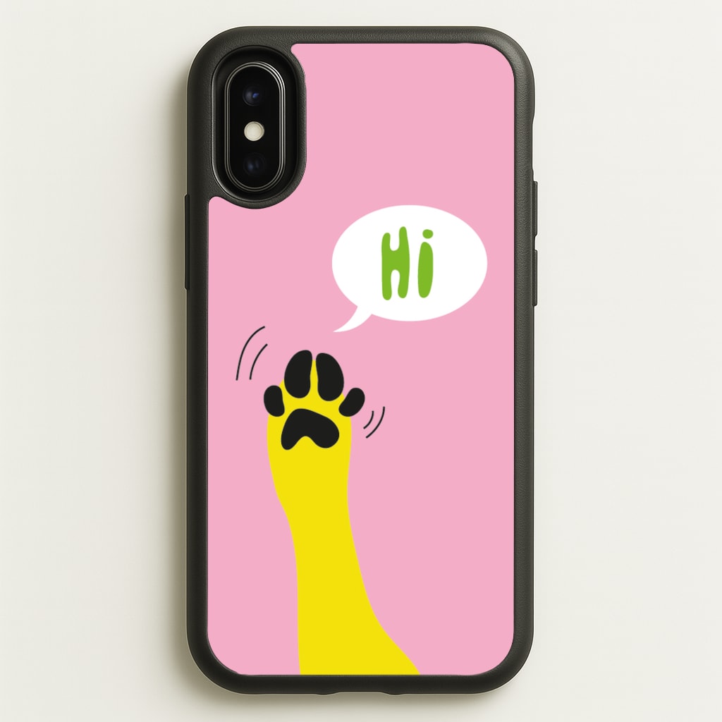 Hi - Dog Patterns - Dog Patterns Phone Case for iPhone X / XS