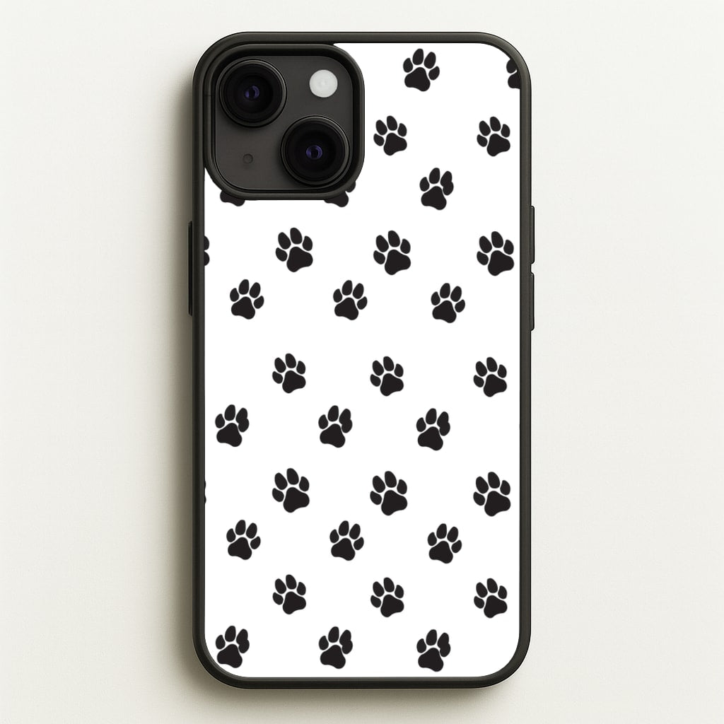 Paw pattern - Dog Patterns - Dog Patterns Phone Case for iPhone 13 Mini