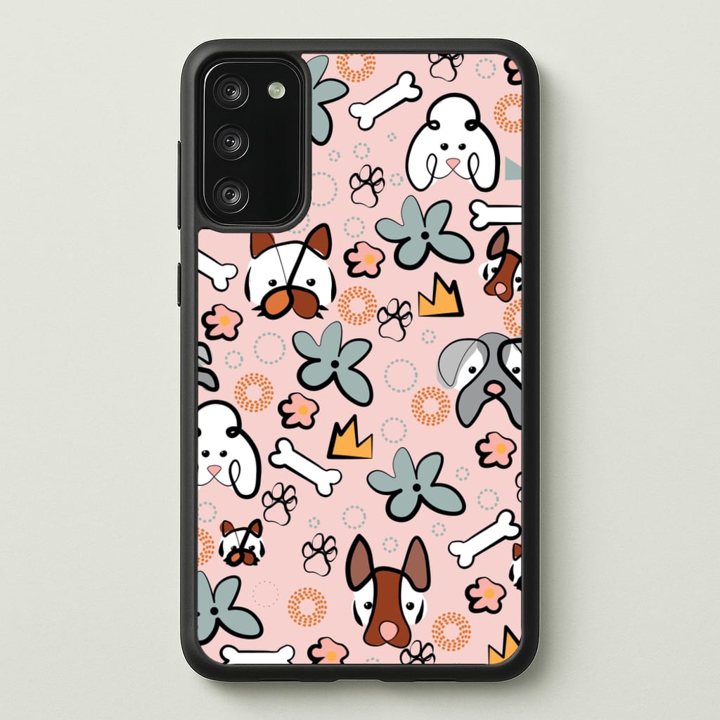 Bones and dogs - Dog Patterns - Dog Patterns Phone Case for Galaxy A41