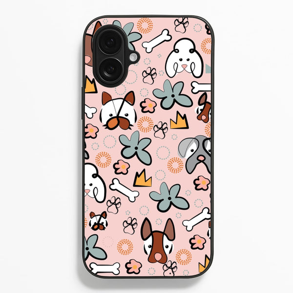 Bones and dogs - Dog Patterns - Dog Patterns Phone Case for iPhone 16 Plus