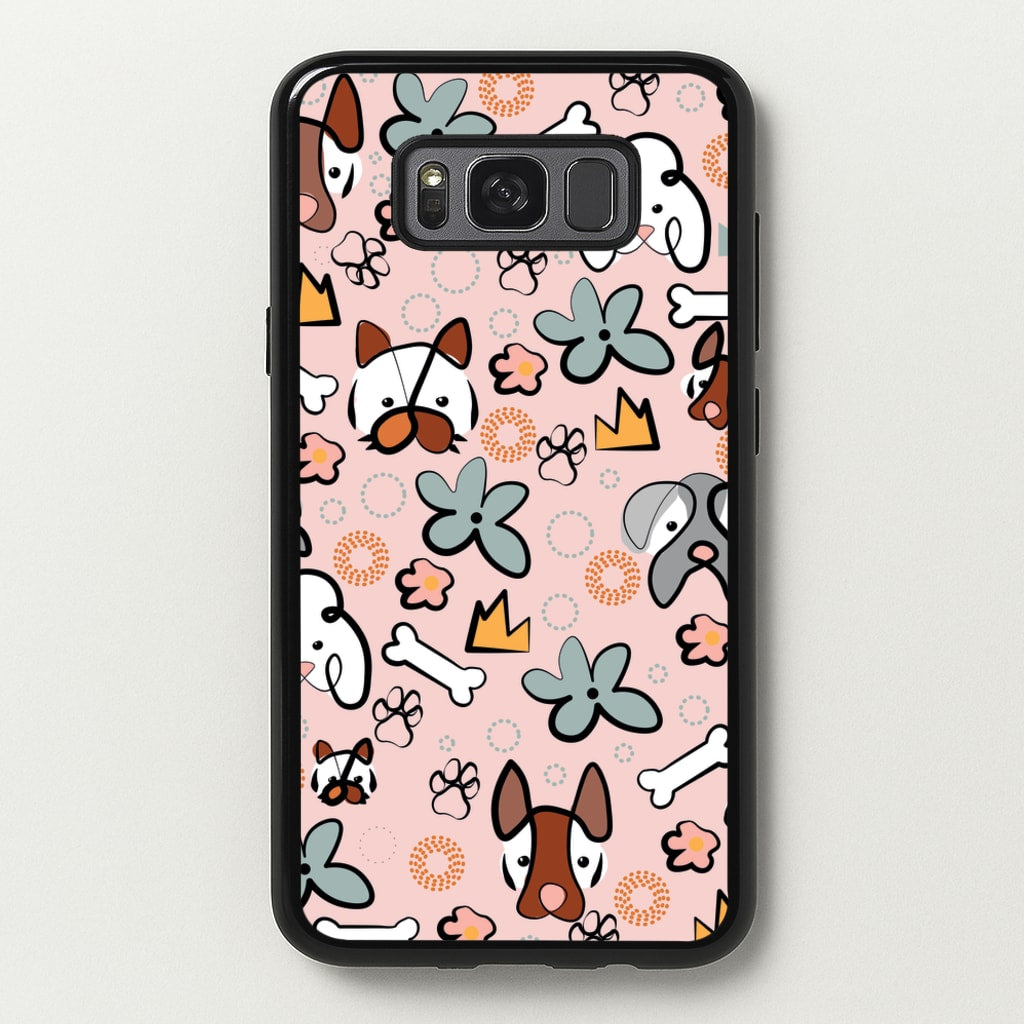 Bones and dogs - Dog Patterns - Dog Patterns Phone Case for Galaxy S8