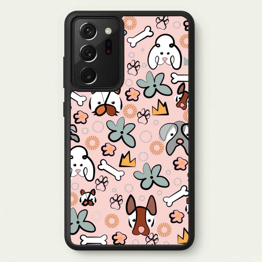 Bones and dogs - Dog Patterns - Dog Patterns Phone Case for Galaxy Note 20 Ultra