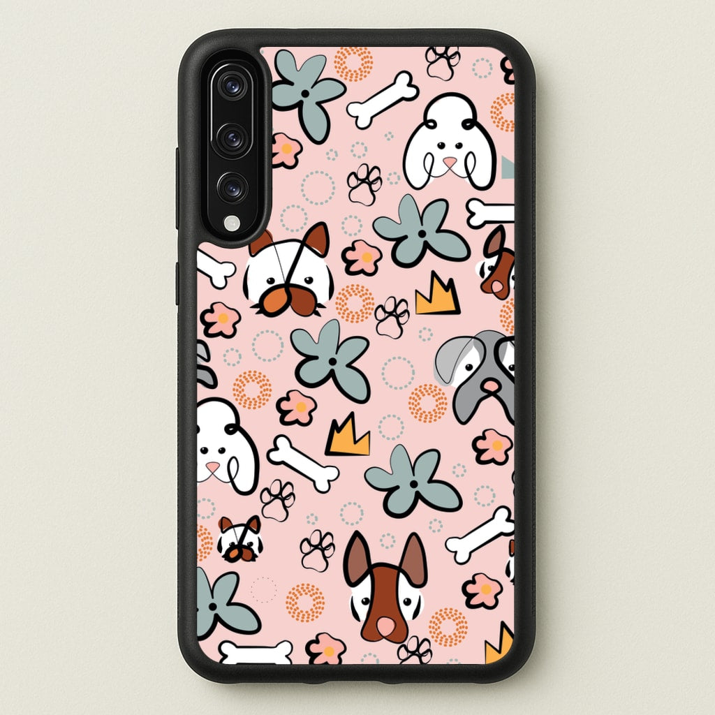 Bones and dogs - Dog Patterns - Dog Patterns Phone Case for Huawei P20 Pro