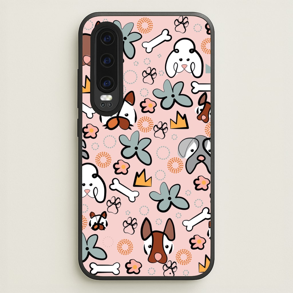 Bones and dogs - Dog Patterns - Dog Patterns Phone Case for Huawei P30