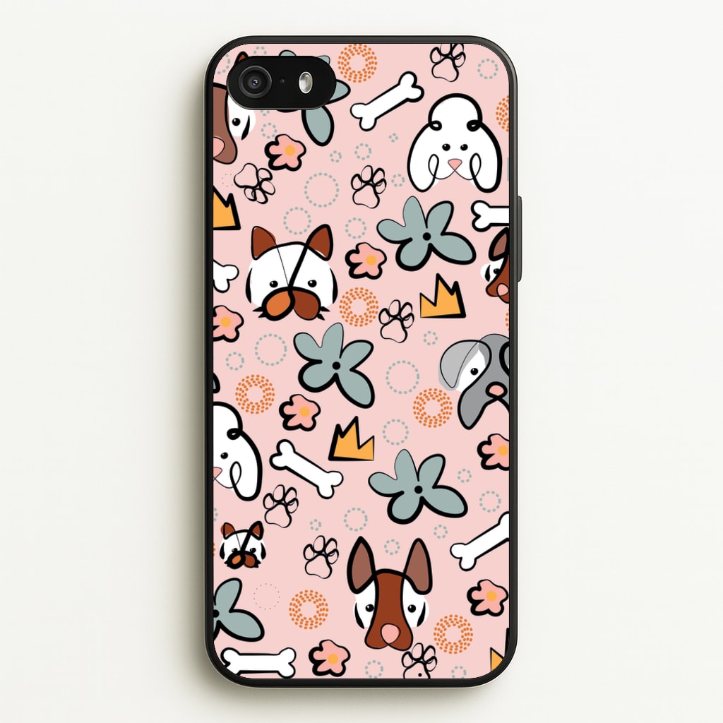 Bones and dogs - Dog Patterns - Dog Patterns Phone Case for iPhone 5 / 5s / SE 2016