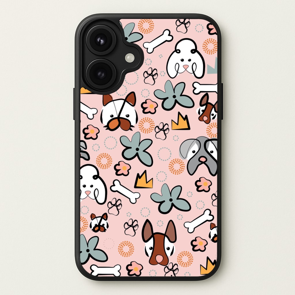 Bones and dogs - Dog Patterns Phone Case for iPhone 17
