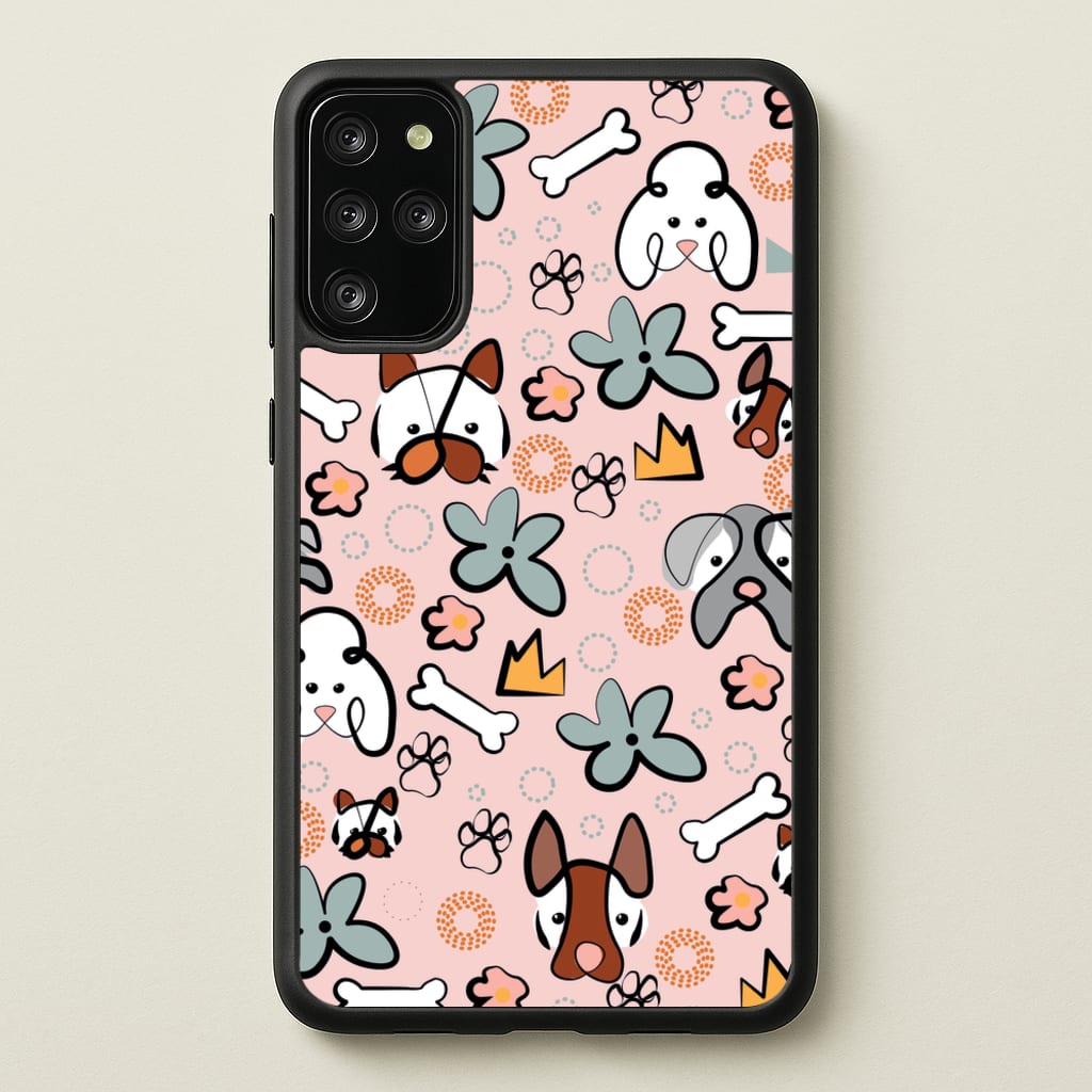 Bones and dogs - Dog Patterns - Dog Patterns Phone Case for Galaxy S20 Plus