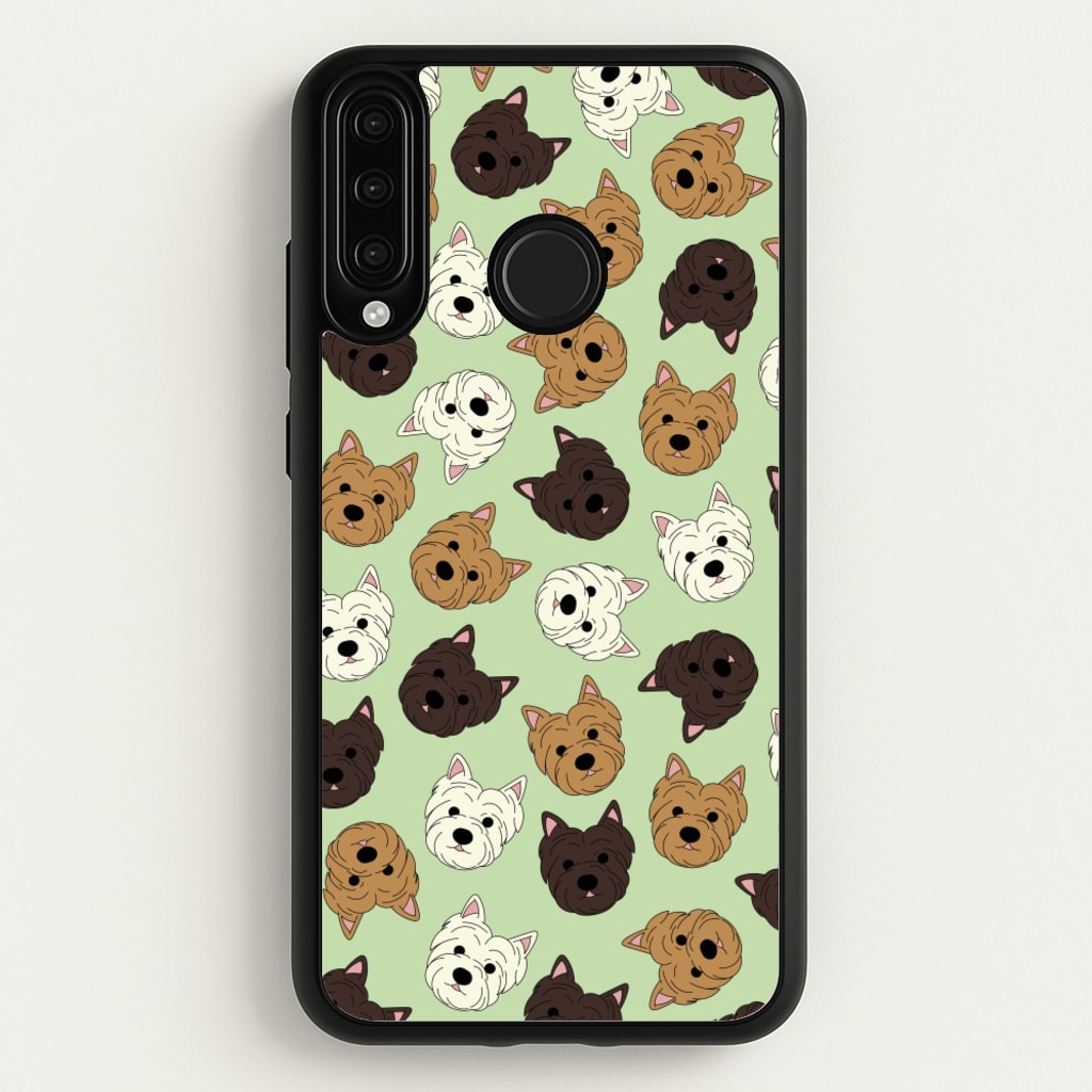 Border Terrier Pattern - Dog Patterns Phone Case for Huawei P30 Lite