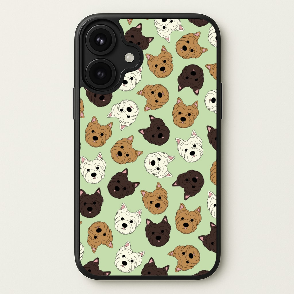 Border Terrier Pattern Phone Case for iPhone 17