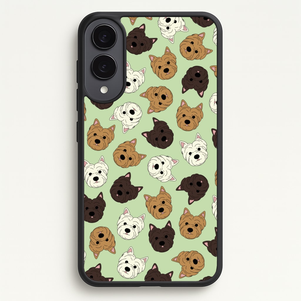 Border Terrier Pattern - Dog Patterns Phone Case for Galaxy S25 Edge