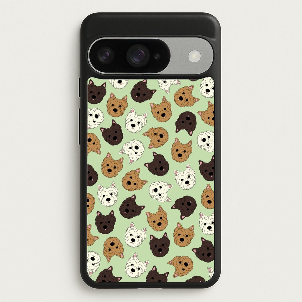 Border Terrier Pattern Phone Case for Google Pixel 10 / 10 Pro
