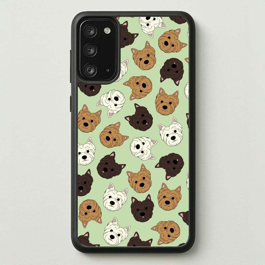 Border Terrier Pattern - Dog Patterns Phone Case for Galaxy Note 20