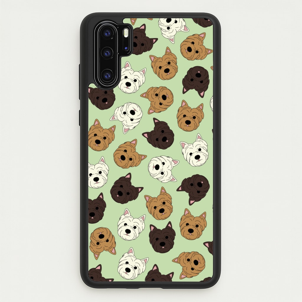 Border Terrier Pattern - Dog Patterns Phone Case for Huawei P30 Pro