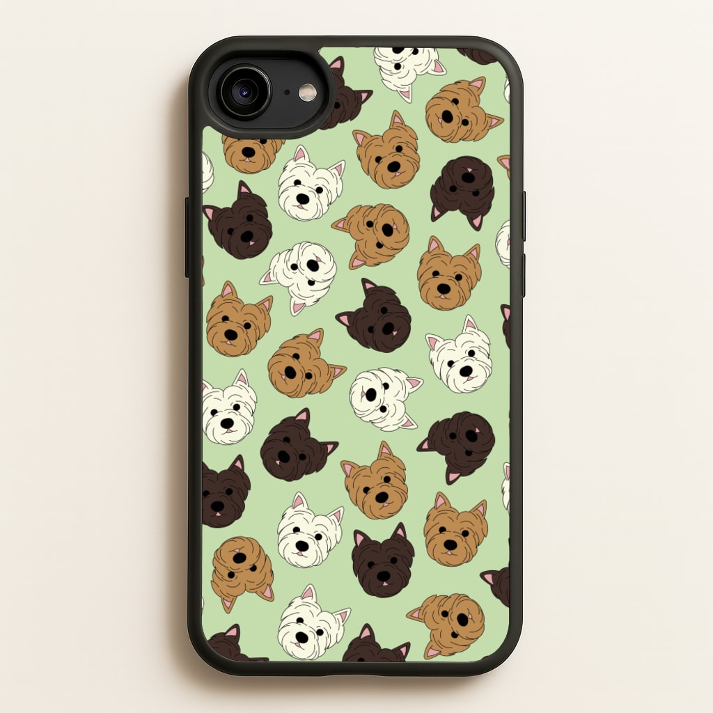Border Terrier Pattern - Dog Patterns Phone Case for iPhone 6 / 7 / 8 / SE