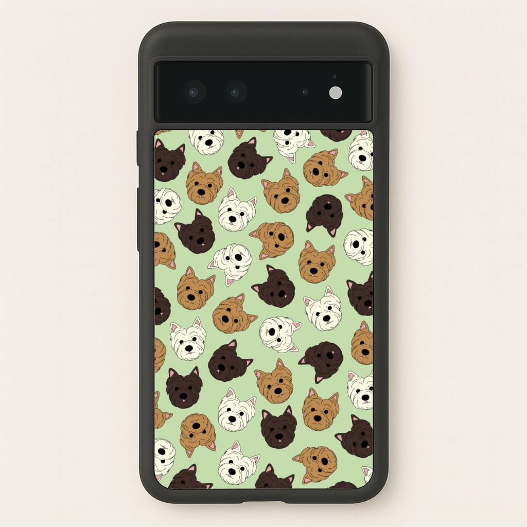 Border Terrier Pattern - Dog Patterns Phone Case for Google Pixel 6
