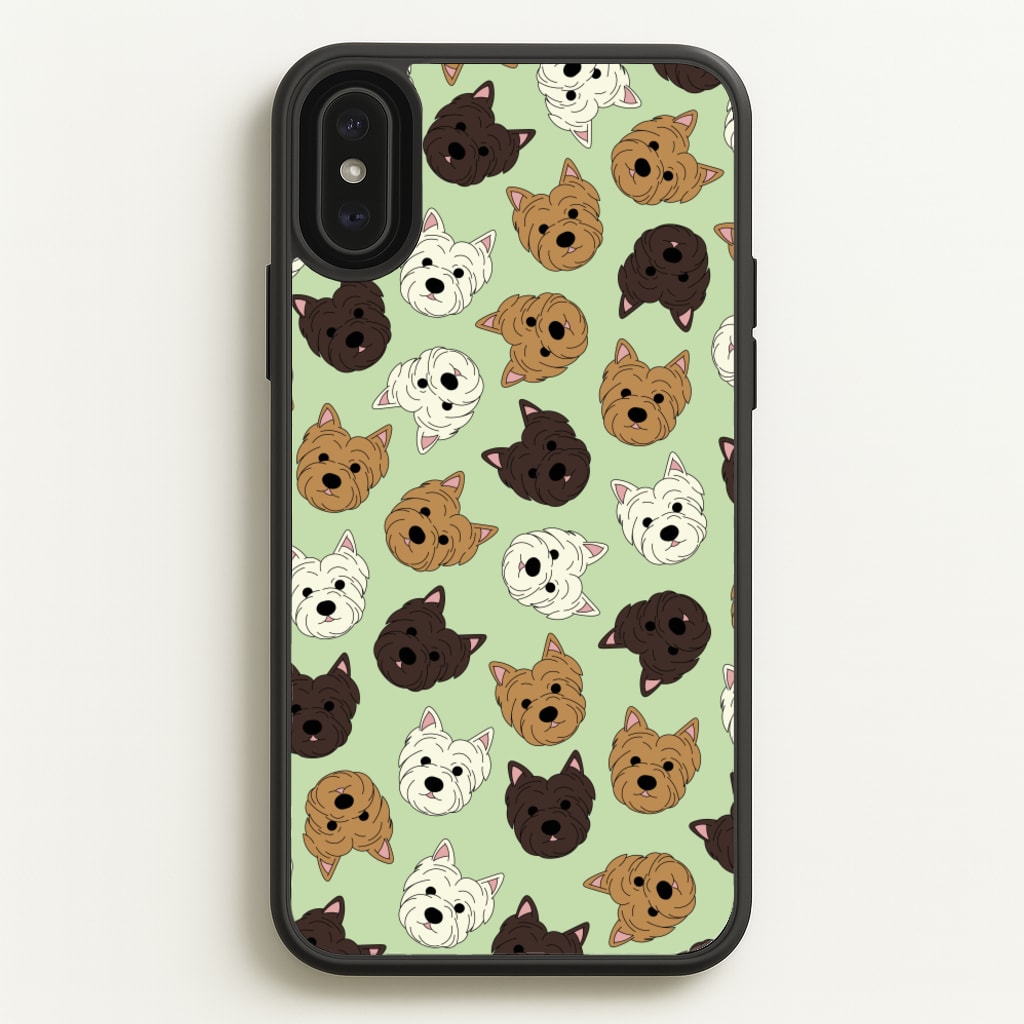 Border Terrier Pattern - Dog Patterns Phone Case for iPhone XS Max