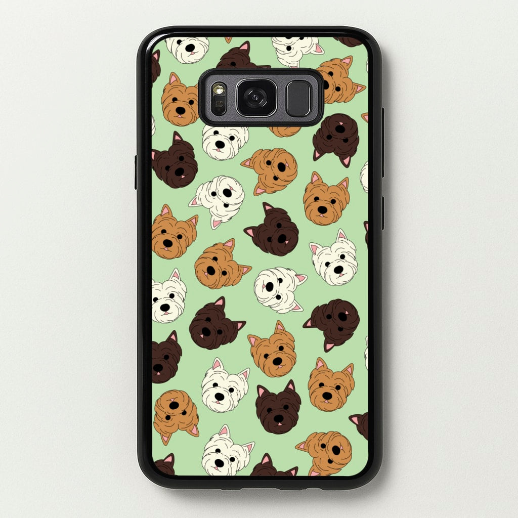 Border Terrier Pattern - Dog Patterns Phone Case for Galaxy S8 Plus