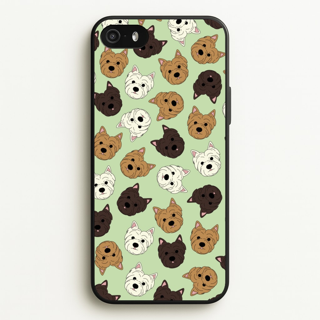 Border Terrier Pattern - Dog Patterns Phone Case for iPhone 5 / 5s / SE 2016