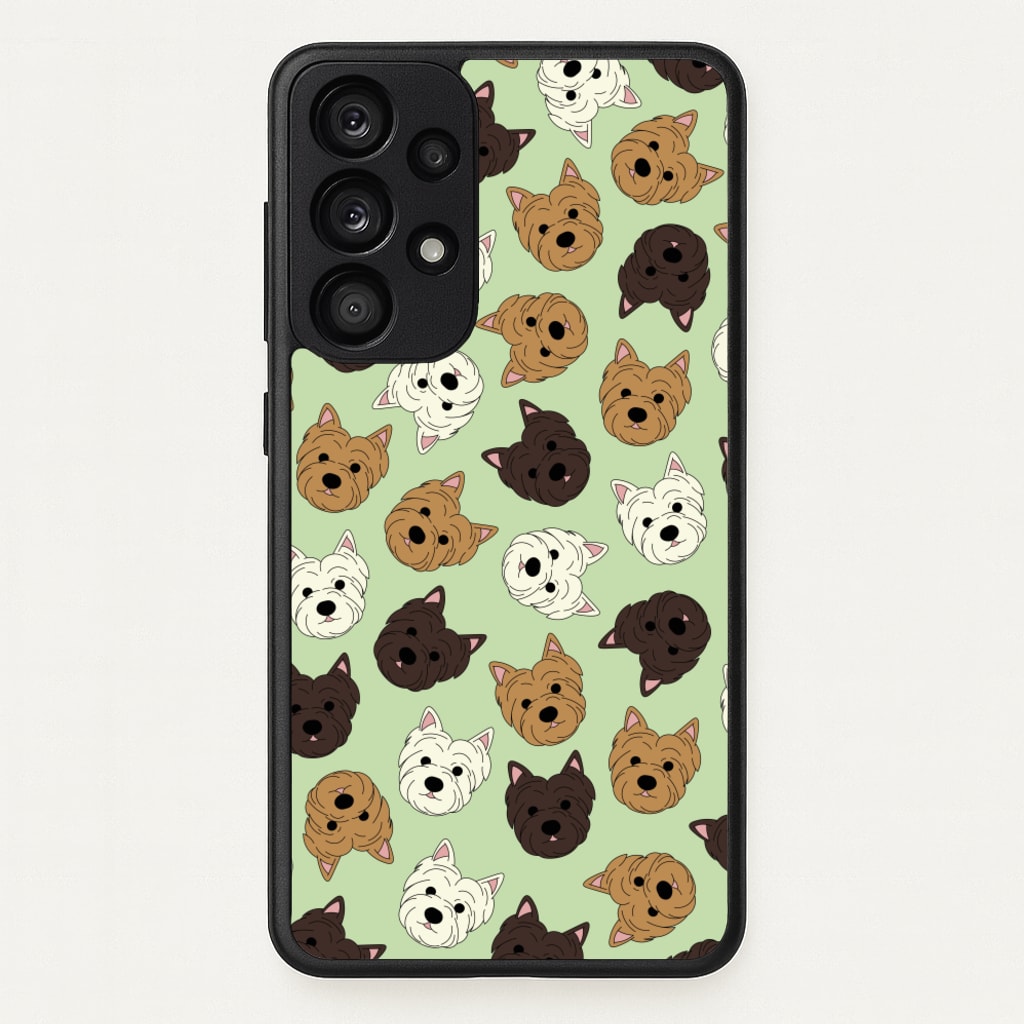 Border Terrier Pattern - Dog Patterns Phone Case for Galaxy A33