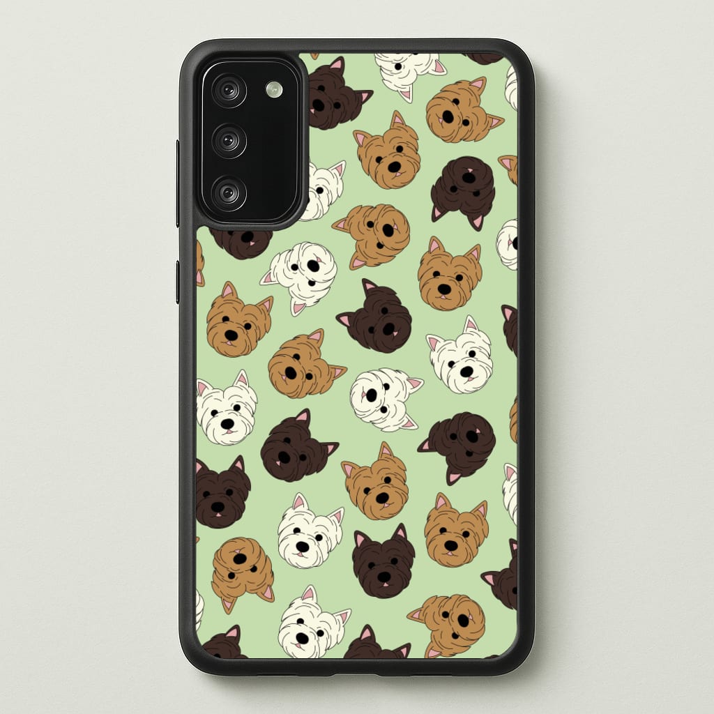 Border Terrier Pattern - Dog Patterns Phone Case for Galaxy S20