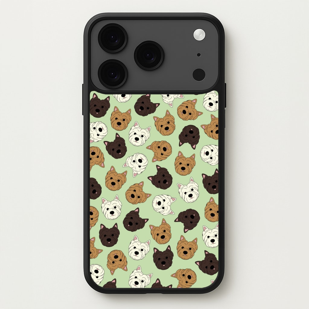Border Terrier Pattern Phone Case for iPhone 17 Pro Max