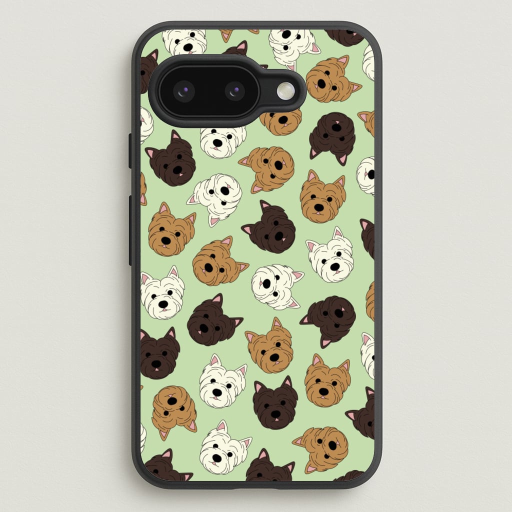 Border Terrier Pattern - Dog Patterns Phone Case for Google Pixel 9a