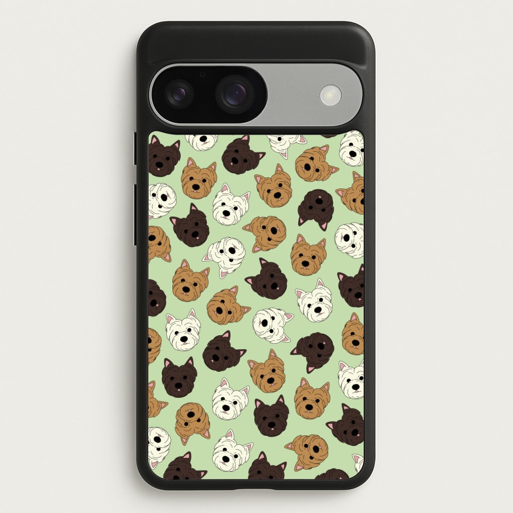 Border Terrier Pattern - Dog Patterns Phone Case for Google Pixel 9 / 9 Pro