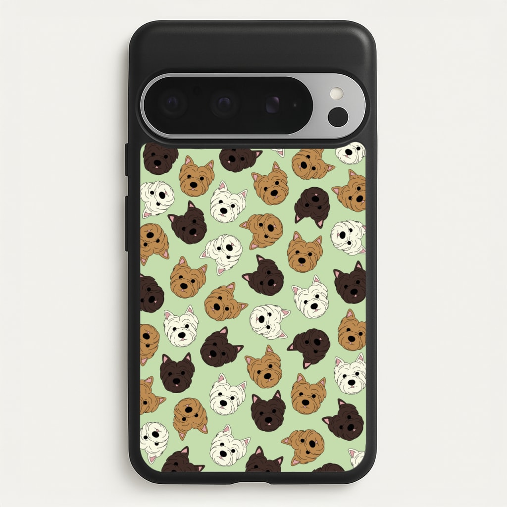 Border Terrier Pattern - Dog Patterns Phone Case for Google Pixel 9 Pro XL