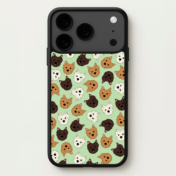 Border Terrier Pattern Phone Case for iPhone 17 Pro