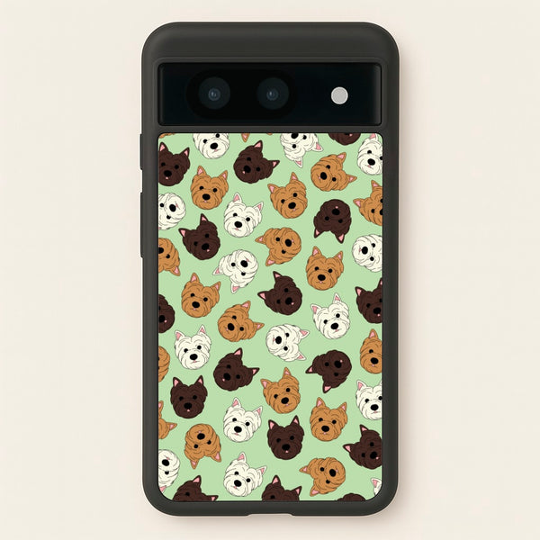 Border Terrier Pattern - Dog Patterns Phone Case for Google Pixel 8a