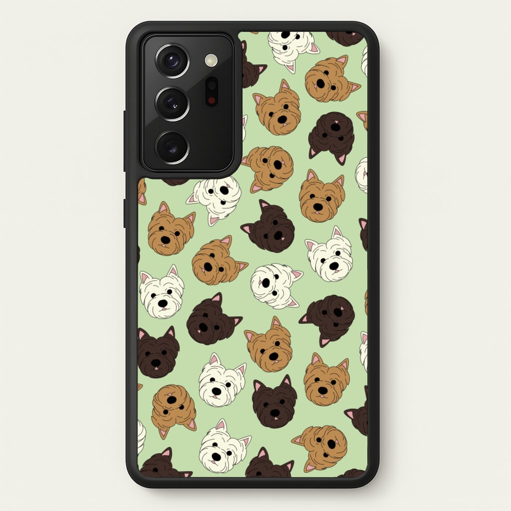 Border Terrier Pattern - Dog Patterns Phone Case for Galaxy Note 20 Ultra