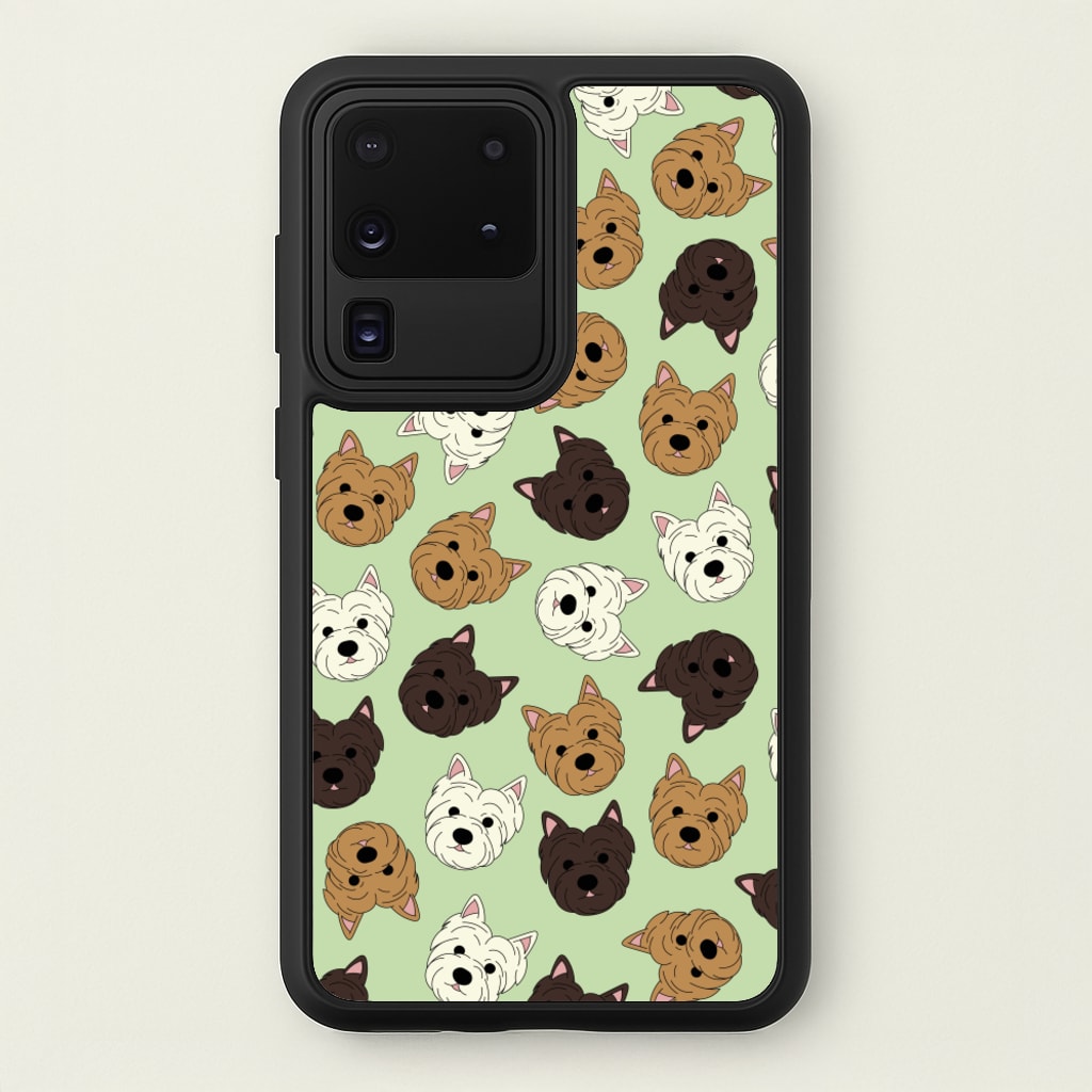 Border Terrier Pattern - Dog Patterns Phone Case for Galaxy S20 Ultra