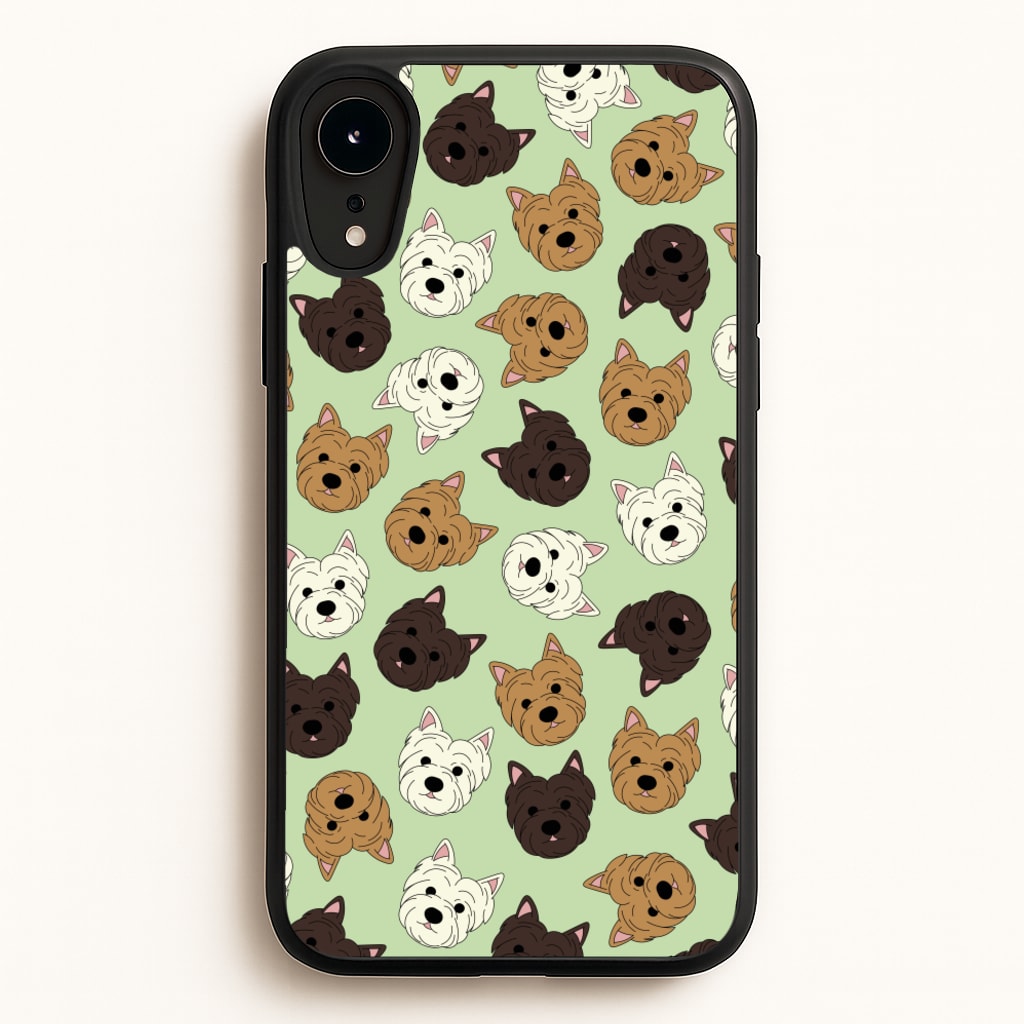 Border Terrier Pattern - Dog Patterns Phone Case for iPhone XR