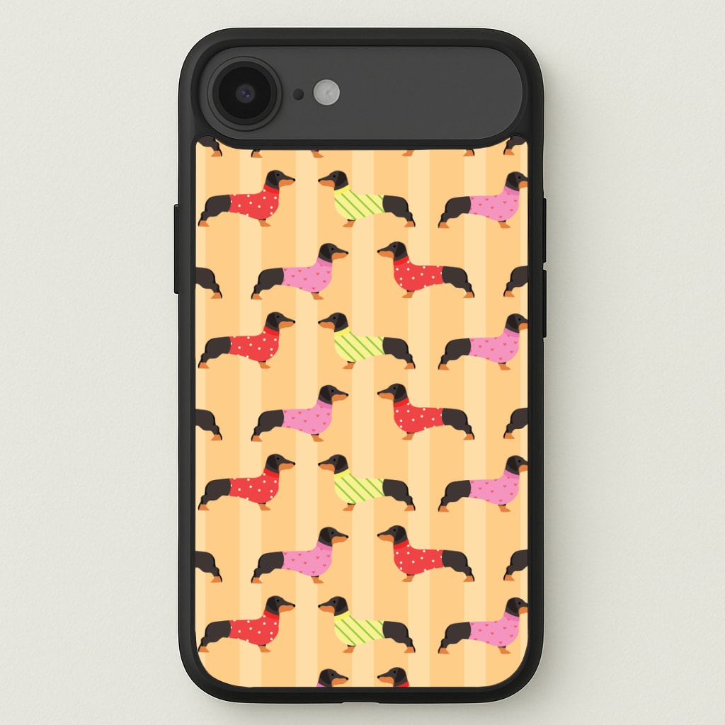 Dachshunds In Sweaters Pattern Phone Case for iPhone 17 Air