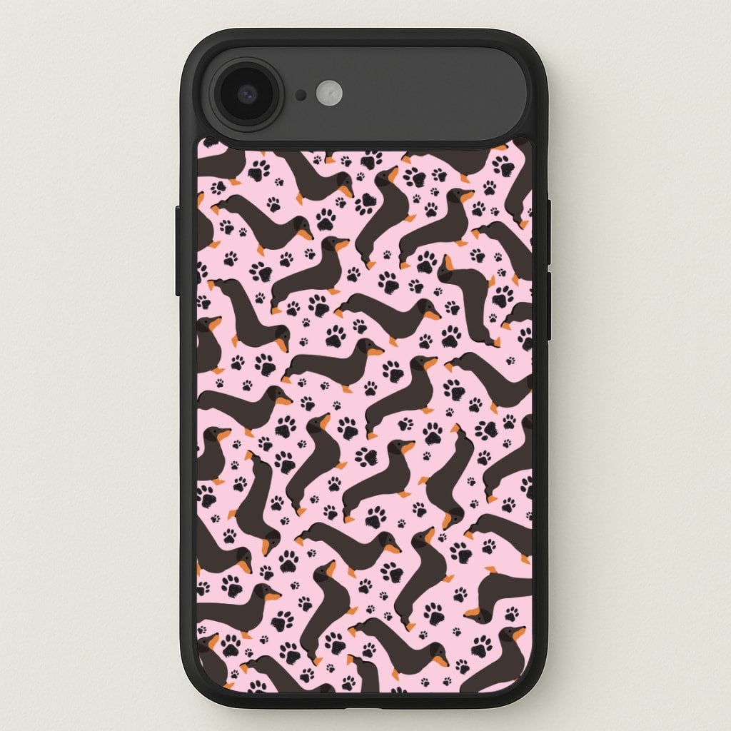 Dachschunds And Paws Pattern Phone Case for iPhone 17 Air