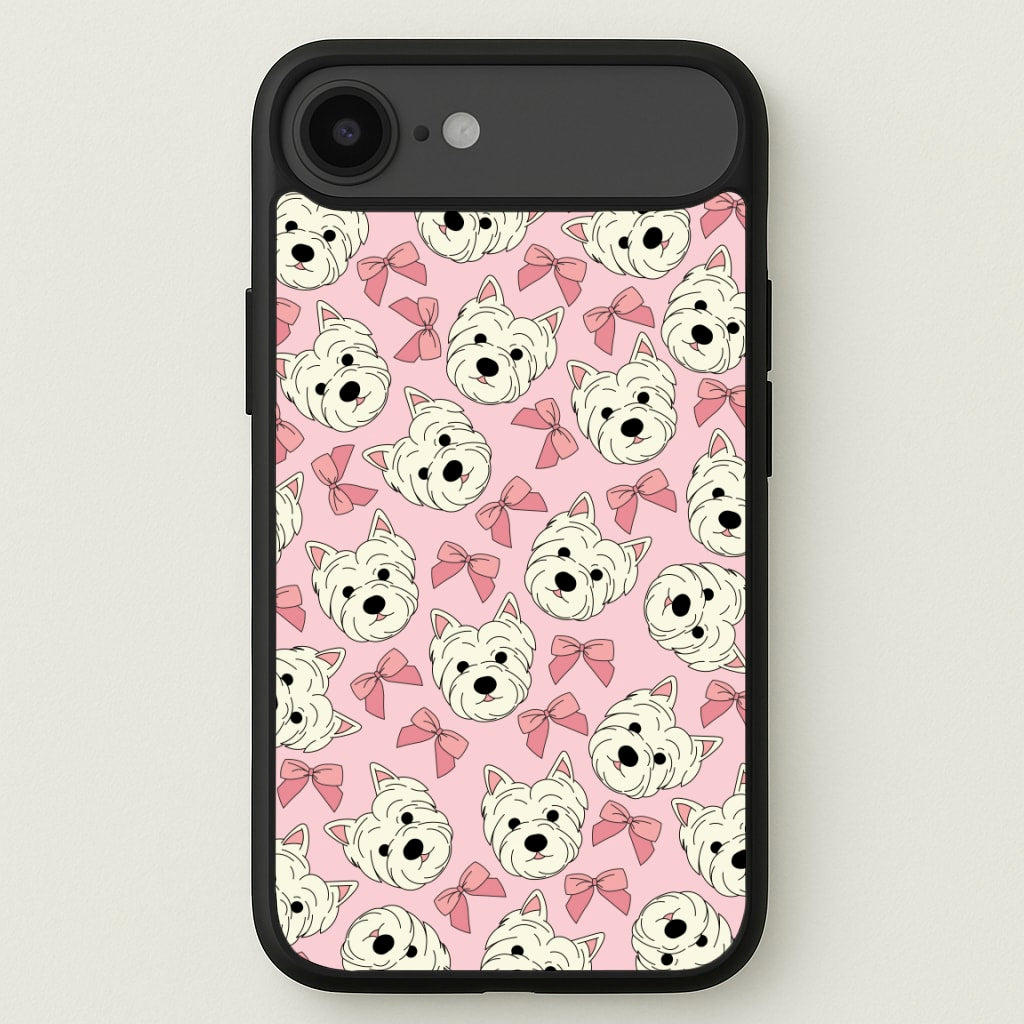 Cute Terrier And Bows Pattern Phone Case for iPhone 17 Air
