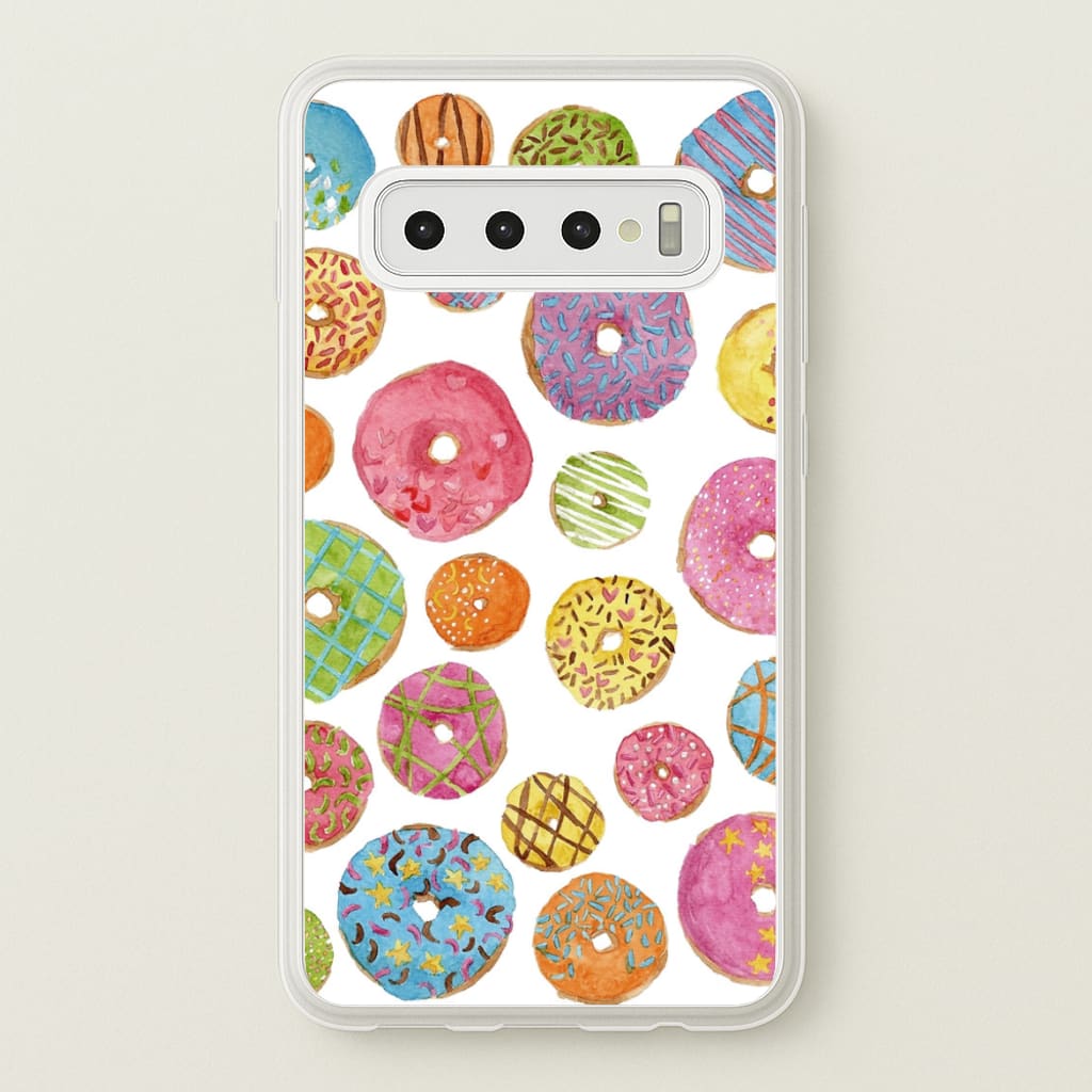Dougnut Pattern - Phone Case for Galaxy S10 Plus